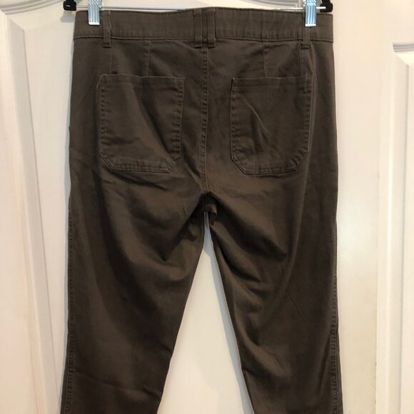 Democracy Ab Technology Women Stretchy Pants Size 10-Brown - Picture 3 of 6